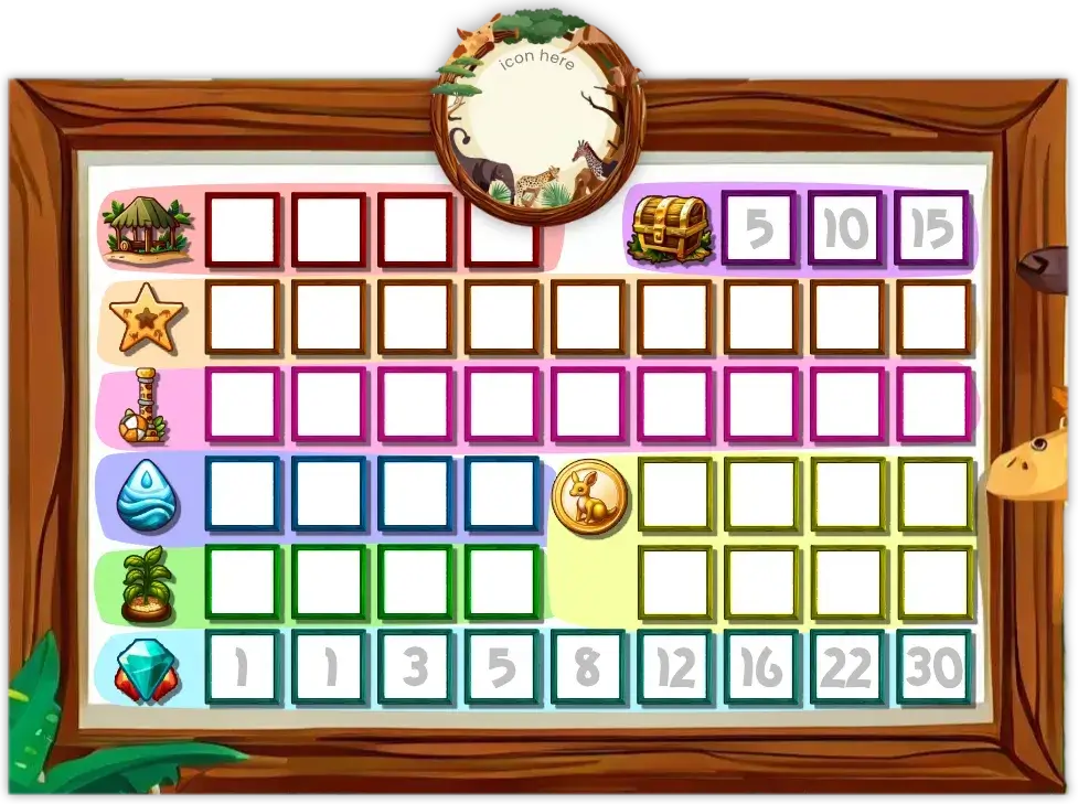 The old scoresheet I made, per player, including all types.
