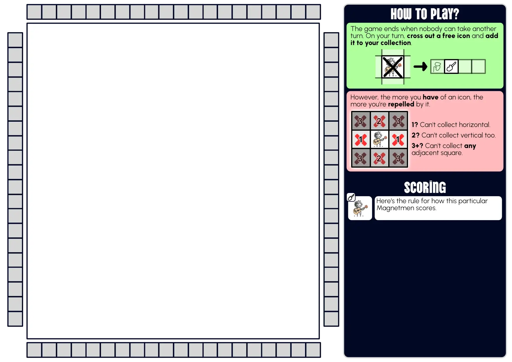 Very rough sketch, of course. Doesn&rsquo;t even have the grid itself.