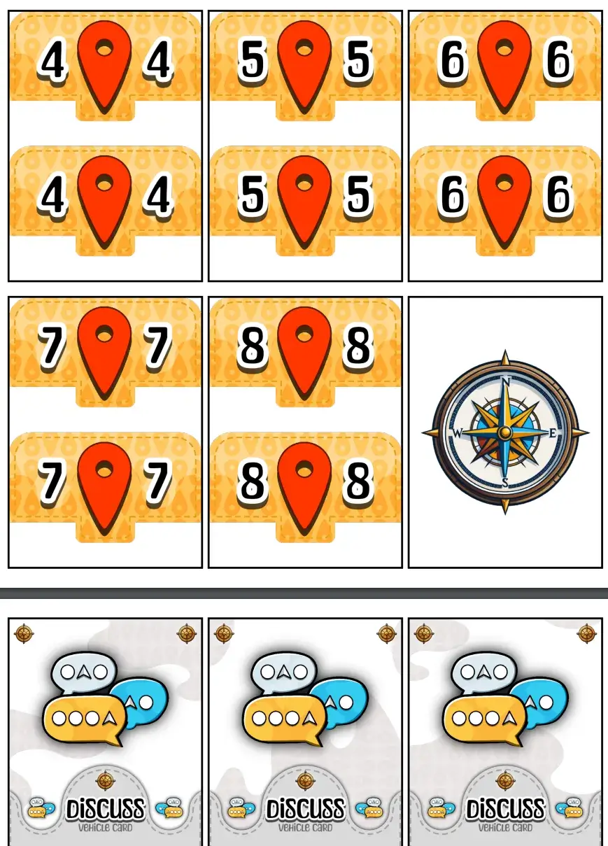 The other shared vehicle cards + shared health cards (general handicaps that could apply to ANY vehicle)