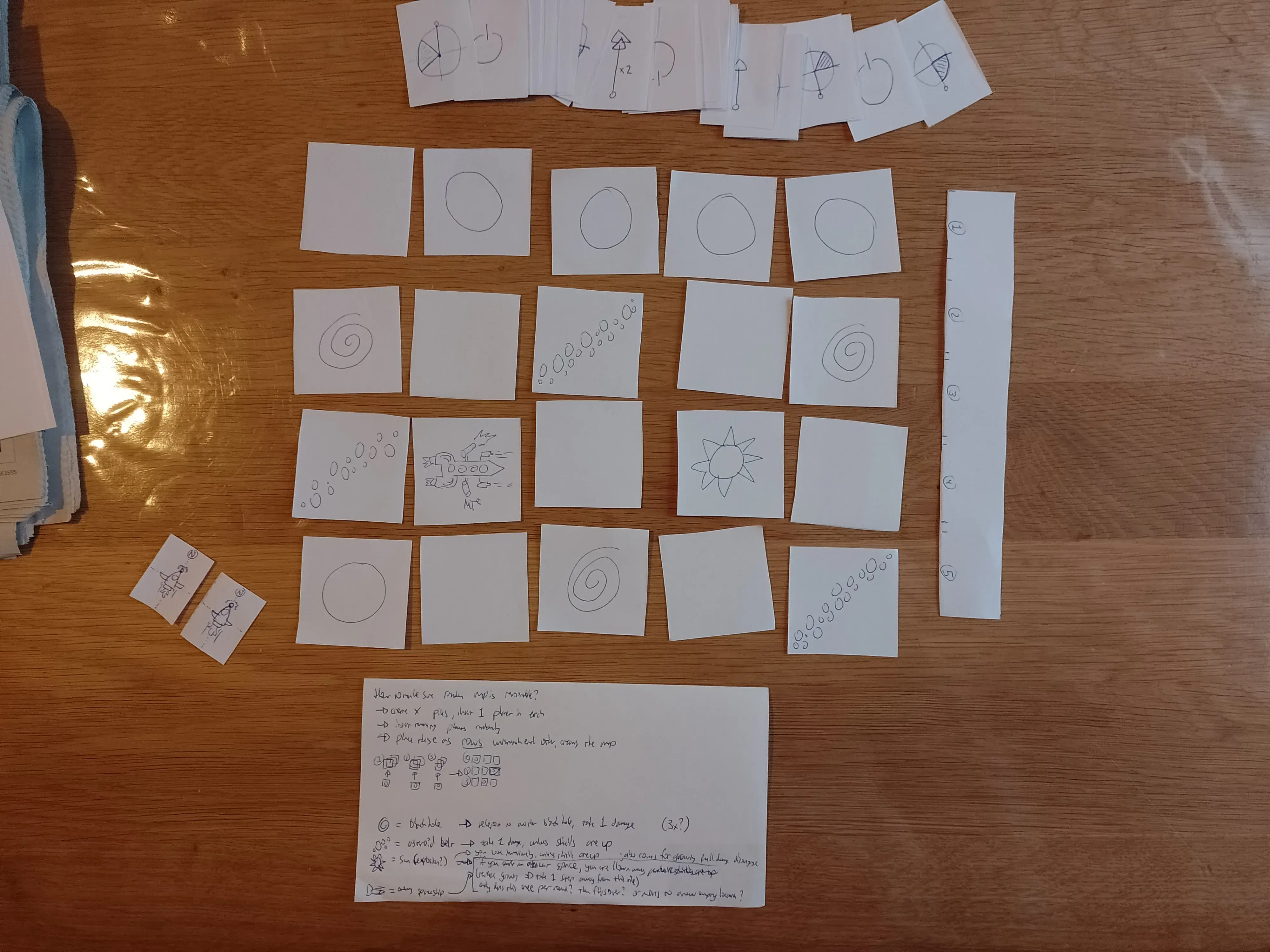 Paper Prototype; before trying special tiles