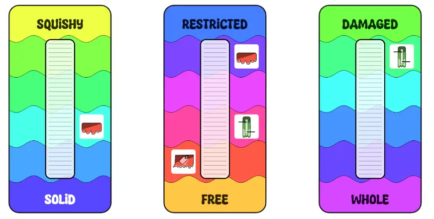 A screenshot of a few final slider cards
