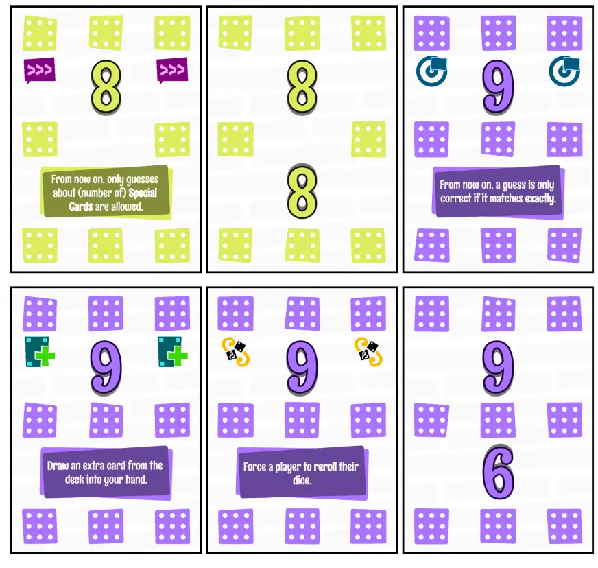 The higher-numbered cards I forgot in my sketches. Yes, the number is shrunk a bit to fit, otherwise it&rsquo;s the same.