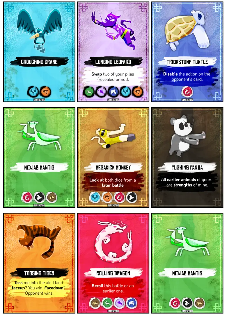 The regular animal cards from the base game.