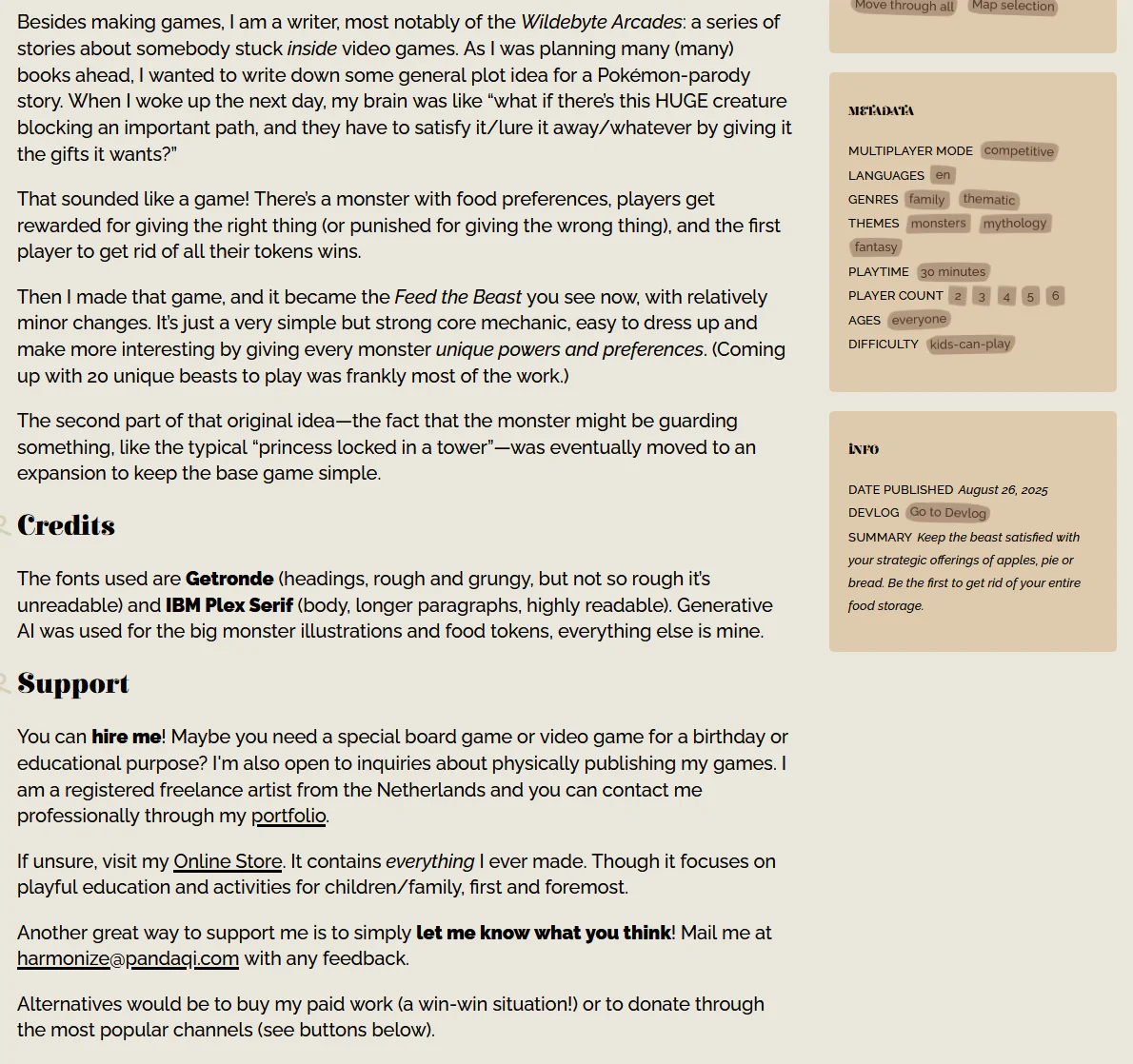 New project page (middle/content).