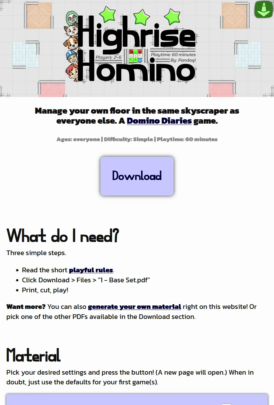 Old board game project that was one of the last I added, for which I didn&rsquo;t do custom colors/designs anymore.