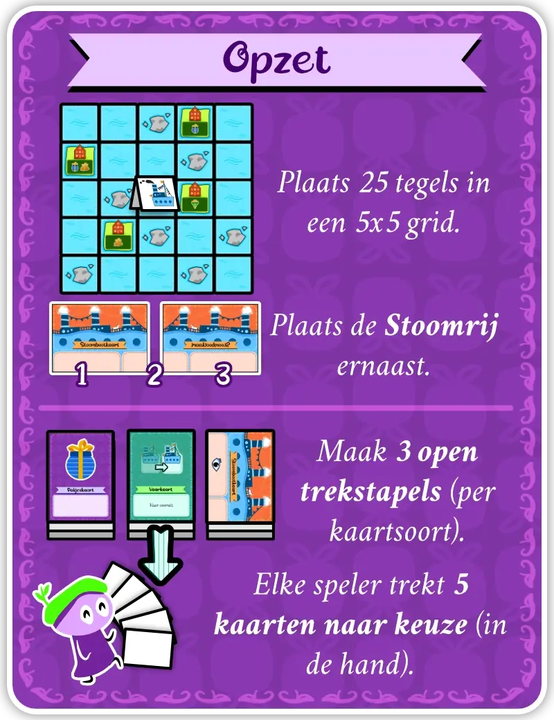 Voorbeeld van hoe je een nieuw spel opzet.