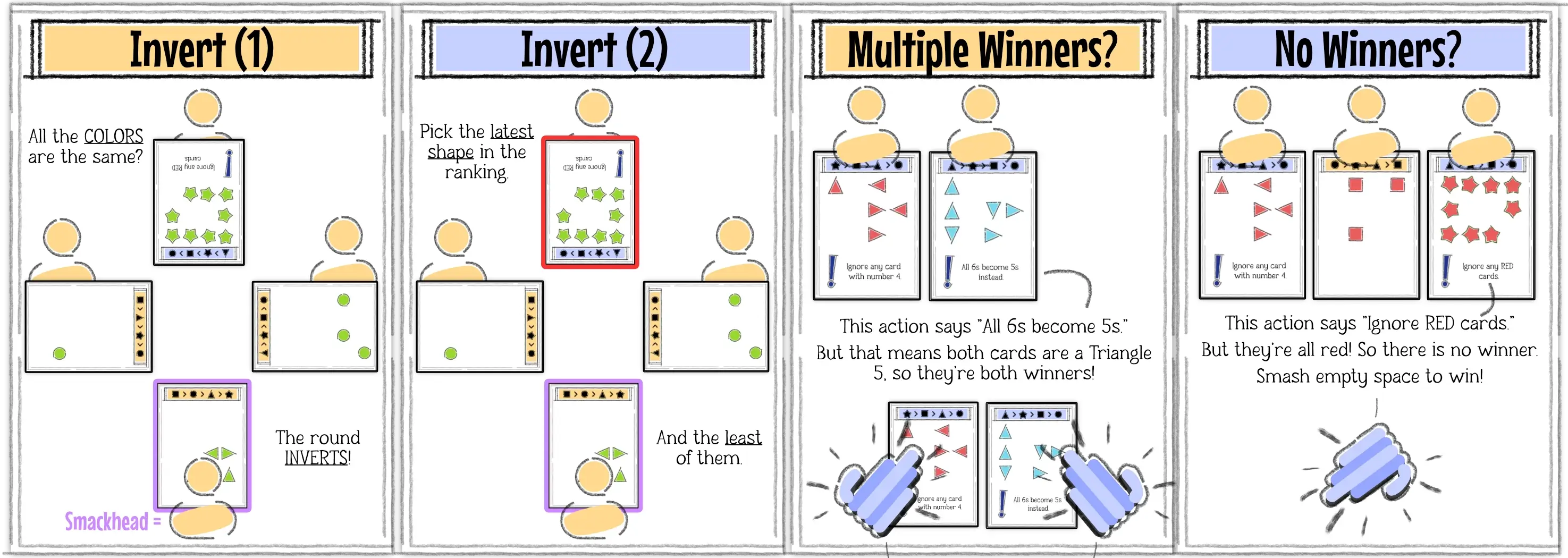 Example of using the new inversion rule, and possible multi/no win rounds.