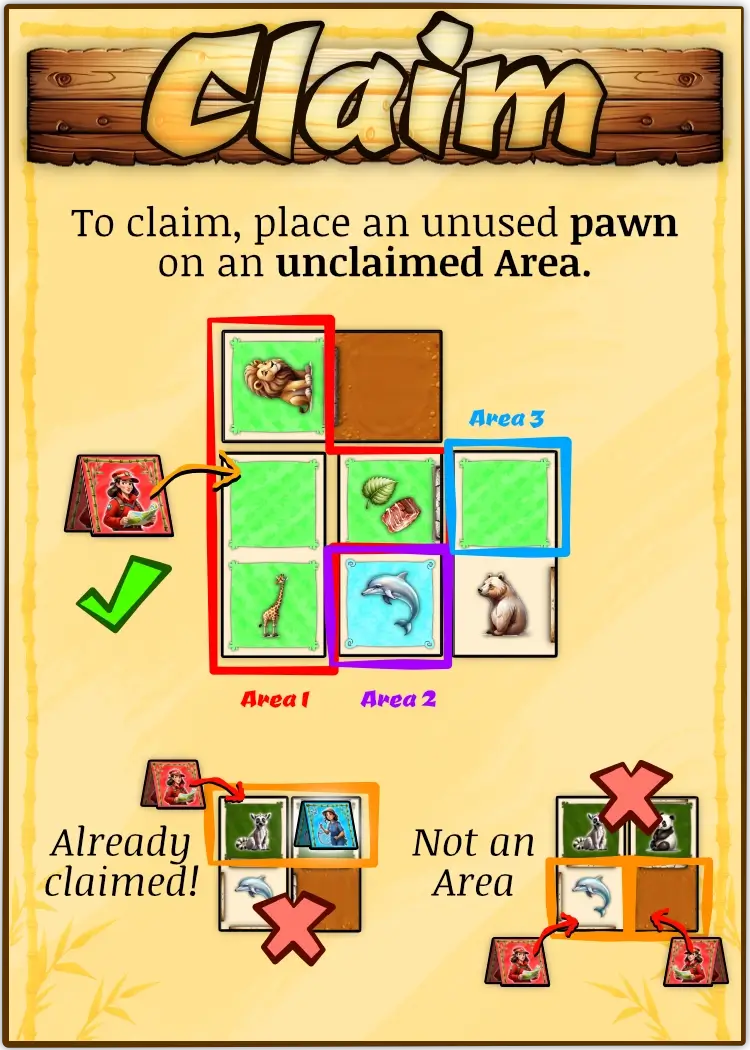 Example of how claim an Area.