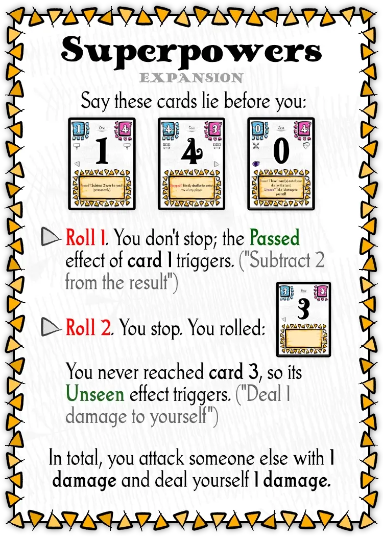 Example of using the new types of powers in action.