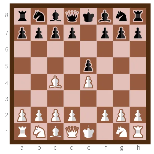 Example of bishop's opening.