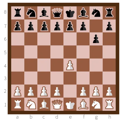 Example of opening Robatsch Defence.