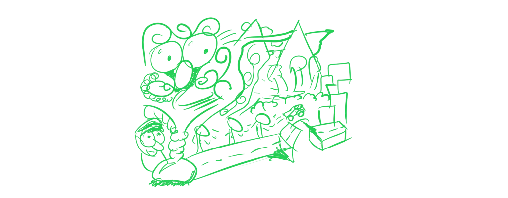 A random doodle I just made while writing the chapter.