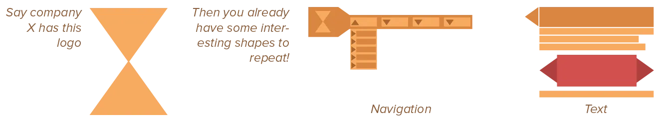 Example of using repetition in design.