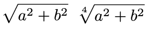 Code left > output right