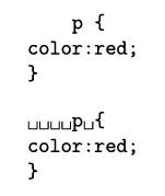 Code left > output right