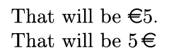 Code left > output right