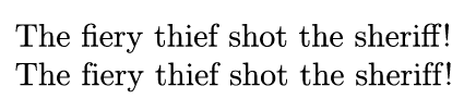 Code left > output right