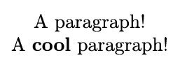 Code left > output right