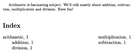 Code left > output right