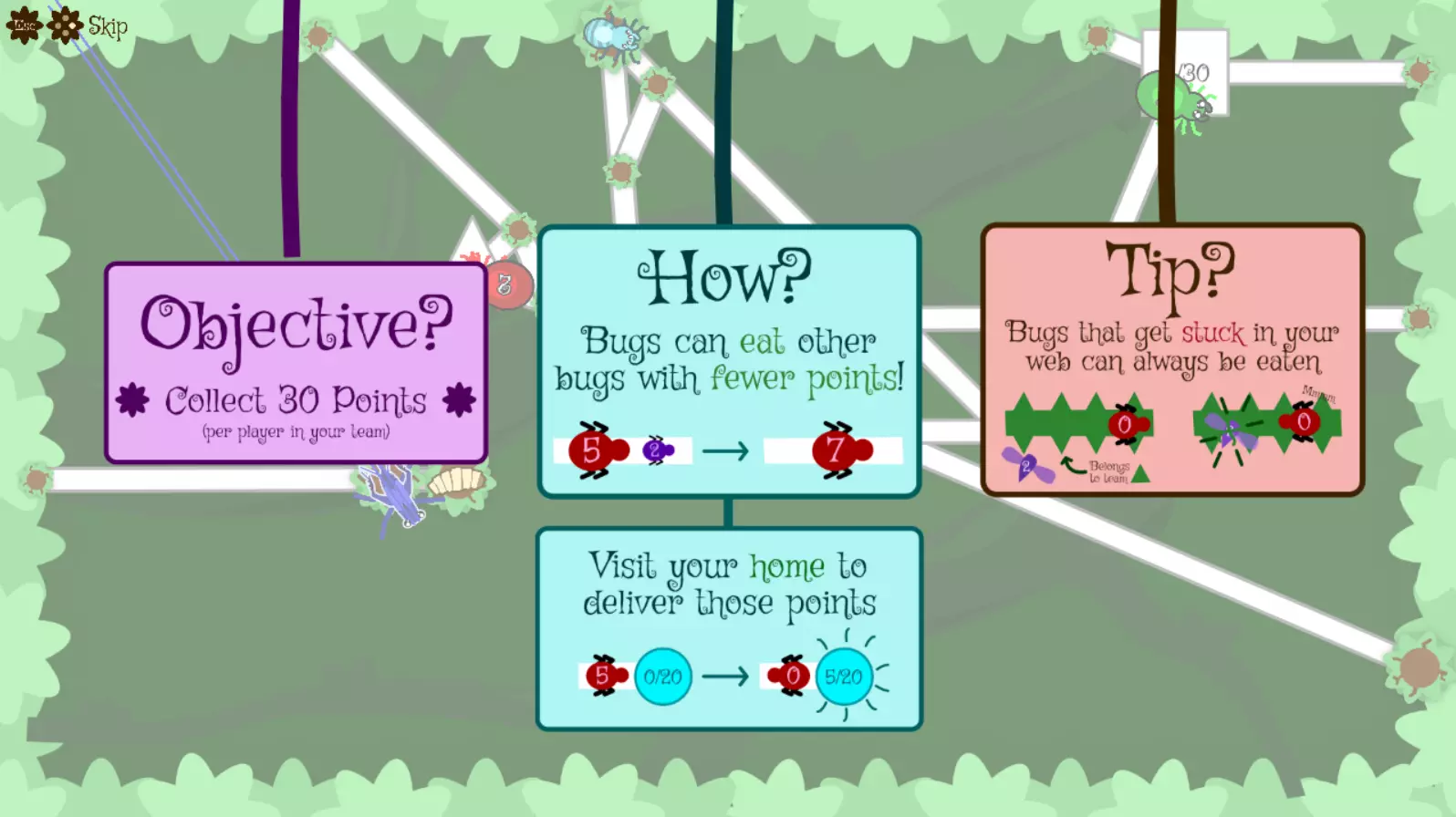 Screenshot of in-game rules overview Screenshot of in-game rules overview